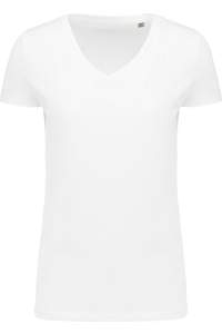 Image produit T-shirt Supima® col V manches courtes femme