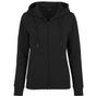 Build Your Brand Ladies Terry Zip Hoody - black - L