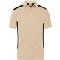 James&Nicholson Men´s Workwear Polo -STRONG- stone/black
