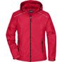 James&Nicholson Ladies´ Rain Jacket red/black