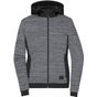 James&Nicholson Ladies´ Padded Hybrid Jacket carbon_melange/black