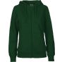 Neutral Ladies Zip Hoodie bottle_green