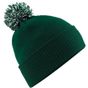 Beechfield Bonnet Snowstar® bottle_green/off_white
