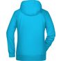 James&Nicholson Ladies´ Hoody turquoise