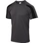 AWDis Just Cool Contrast cool T charcoal/jet_black