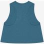 Bella Women's racerback cropped tank heather_deep_teal