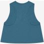 Bella Women's racerback cropped tank heather_deep_teal