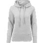 Build Your Brand Ladies Cuff Pockets Hoody Grey