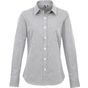 Premier Chemise à micro-carreaux vichy et manches longues pour femme black/white