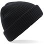 Beechfield Bonnet classique à tricot gaufré black