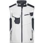 James&Nicholson Workwear Softshell Vest -STRONG- white/carbon