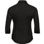 Russell Collection Ladies’ 3/4 sleeve fitted stretch shirt black