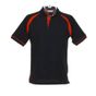 kustom kit Oak Hill Polo - black/bright_red - L