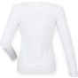 SF Clothing Women´s feel good long sleeved stretch T white