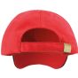 Result Heavy brushed cotton low profile cap red/black