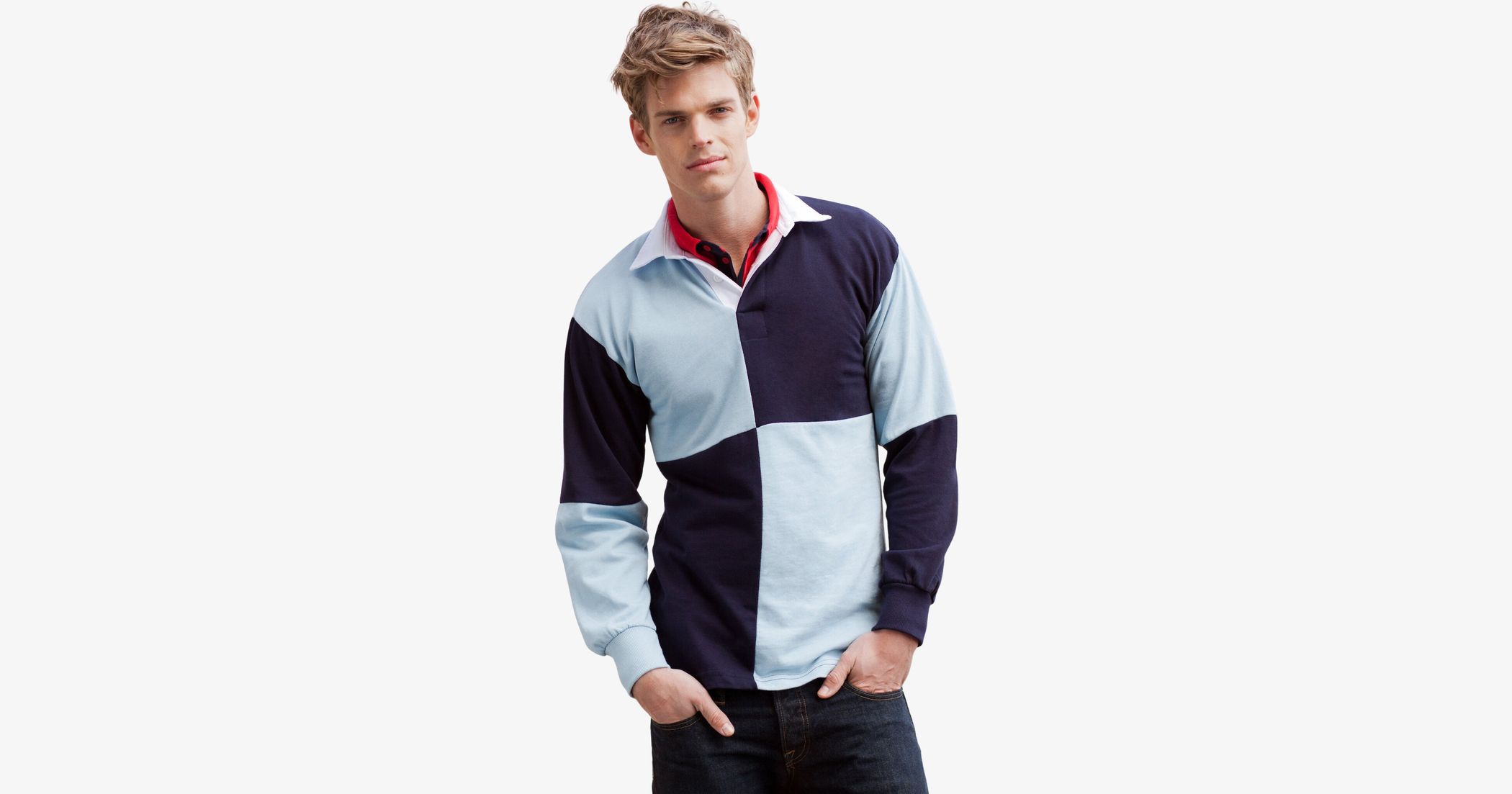 Polo Front Row FR002 QUARTERED RUGBY SHIRT