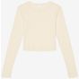 Bella Women's micro rib long sleeve baby tee solid_natural_blend