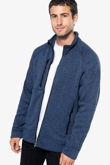 Image produit Veste zippée chinée homme