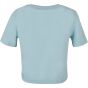 Build Your Brand Ladies Cropped Tee ocean_blue