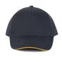 K-up Casquette avec sandwich contrasté - 5 panneaux  navy/yellow