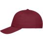 Daiber 5 Panel Cap Bio Cotton burgundy