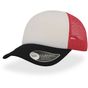 Atlantis Rapper Cap white/red/black