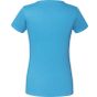 fruit of the loom Ladies Iconic 195 ringspun premium T azure blue
