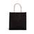 kimood Sac style cabas en toile de jute - grand modèle black/silver