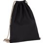 Kimood Petit sac à dos recyclé à cordon coulissant black_night