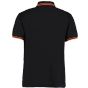 Kustom Kit Tipped Collar Polo Black / Orange