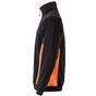 Velilla Sweat bicolore zippé black/orange