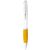 Bullet Stylo bille avec corps blanc et grip coloré Nash blanc/jaune
