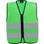 Korntex Safety Vest For Kids With Zipper Green
