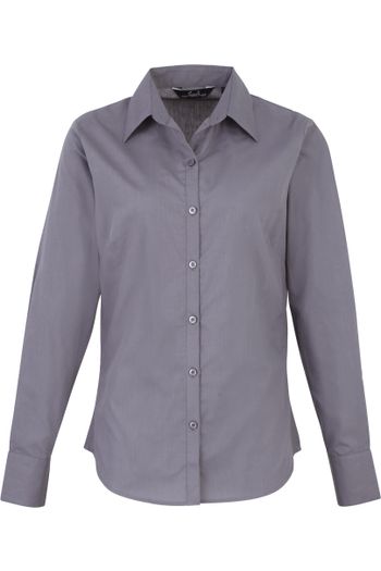 Image produit Chemisier popeline à manches longues pour femme