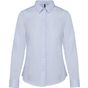 kariban Chemise popeline manches longues femme  striped_pale_blue