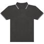 AWDis Just Polos Stretch tipped polo charcoal/white