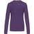 kariban T-shirt col V manches longues femme purple