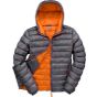 Result Mens Snow Bird hooded jacket grey/orange