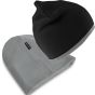 Result Soft feel reversible cuffless beanie black/grey