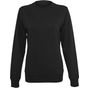Build Your Brand Ladies Light Crewneck black