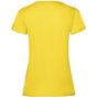 fruit of the loom Tee-shirt femme Valueweight jaune