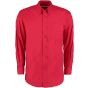Kustom Kit Premium Oxford Shirt Long Sleeve Red