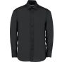 Kustom Kit Tailored Fit Business Poplin Shirt Long Sleeve Black