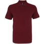 Asquith & Fox Polo homme bio burgundy