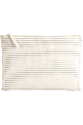 Image produit Pochette à accessoires bio rayée