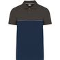 WK Designed To Work Polo bicolore écoresponsable manches courtes unisexe navy/dark_grey