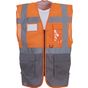 yoko Gilet haute visibilité top cool management hi_vis_orange/grey