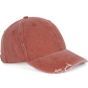 K-up Casquette vintage effet déchiré - 6 panneaux washed_orange_brick
