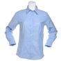 kustom kit Promotional Ladies Long Sleeve Oxford Blouse light_blue