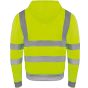 Korntex Hi-Vis workwear hooded sweat-jacket galway Signal yellow